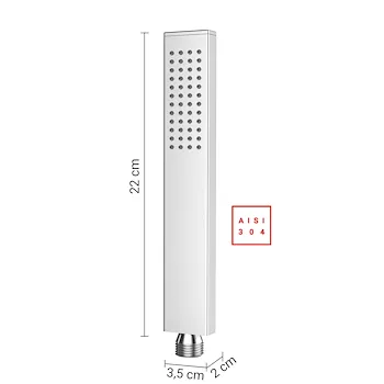 High Pro Plus set doccia quadrato a parete cromato codice prod: 0000GYHP1010000 product photo Foto1 L2