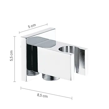 High Pro Plus set doccia quadrato a parete cromato codice prod: 0000GYHP1010000 product photo Foto2 L2