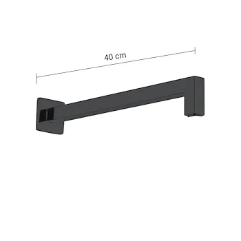 High Pro Plus set doccia quadrato a parete nero opaco codice prod: 0000GYHP1010300 product photo Foto3 L2