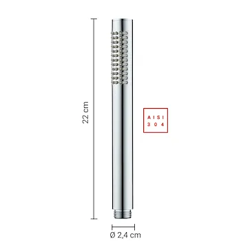 High Pro Plus set doccia tondo a parete cromato codice prod: 0000GYHP1010100 product photo Foto1 L2
