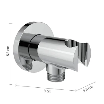 High Pro Plus set doccia tondo a parete cromato codice prod: 0000GYHP1010100 product photo Foto2 L2