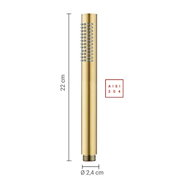High Pro Plus set doccia tondo a parete oro opaco codice prod: 0000GYHP1010700 product photo Foto1 L2