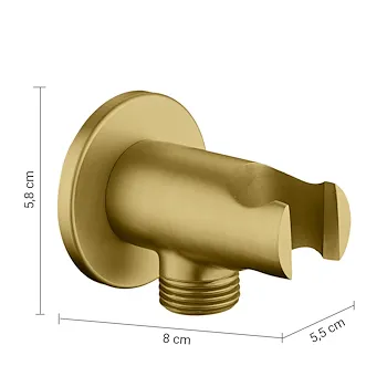 High Pro Plus set doccia tondo a parete oro opaco codice prod: 0000GYHP1010700 product photo Foto2 L2