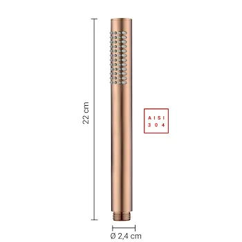 High Pro Plus set doccia tondo a parete oro rosa codice prod: 0000GYHP1011000 product photo Foto1 L2