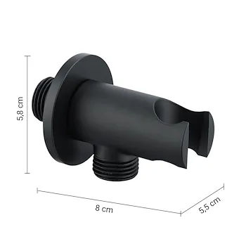 High Pro Plus set doccia tondo nero opaco codice prod: 0000GYHP1010200 product photo Foto2 L2
