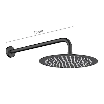 High Pro Plus set doccia tondo nero opaco codice prod: 0000GYHP1010200 product photo Foto4 L2