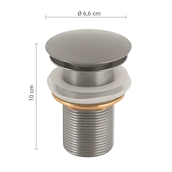 Clic Clac piletta in acciaio argento codice prod: 0000MXCC0200000 product photo Foto1 L2