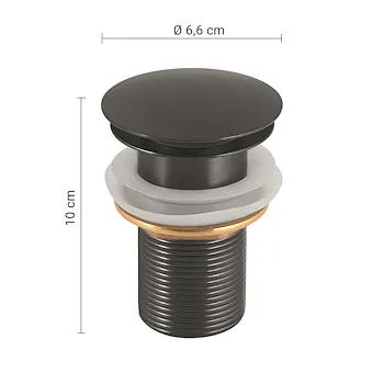 Clic Clac piletta in acciaio grigio lucido codice prod: 0000MXCC0500000 product photo Foto1 L2