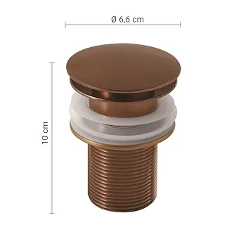Clic Clac piletta in acciaio oro rosa codice prod: 0000MXCC0600000 product photo Foto1 L2