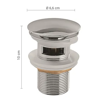 Clic Clac piletta in ottone cromato codice prod: 0000MXCC0000000 product photo Foto1 L2