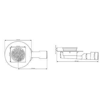 Slimmy 4203 piletta doccia h 50 mm diametro 40/50 codice prod: 4203 product photo Foto1 L2