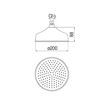 Grazia soffione doccia con snodo cromato codice prod: AD139/12CR product photo Foto1 L2