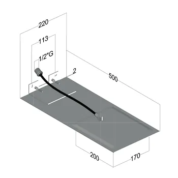 Soffione doccia cromato acciaio inox effetto pioggia codice prod: BNSOFXSF32 product photo Foto1 L2
