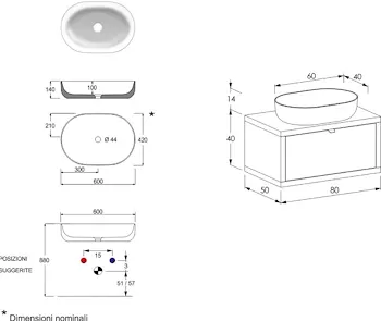 DOMUS consolle l. 80 cm con cassetto grigio caldo codice prod: 5DMSK09.054 d product photo Foto4 L2