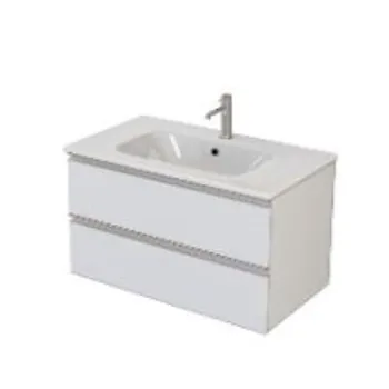 NOBU consolle l. 80 cm 2 cassetti con lavabo - bianco codice prod: 5NOBK02.068 dd 5ALLLV1.000 product photo Default L2