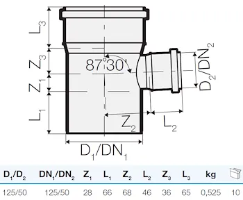 Braga rid. tre strati d.125/50 87° codice prod: IT00139 product photo Foto1 L2