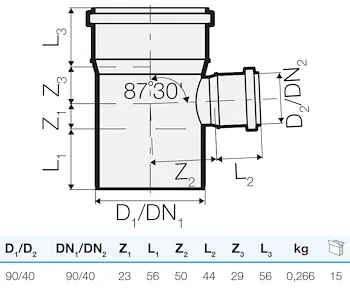 Braga ridotta tre strati d 90/40 87° codice prod: IT00204 product photo Foto1 L2