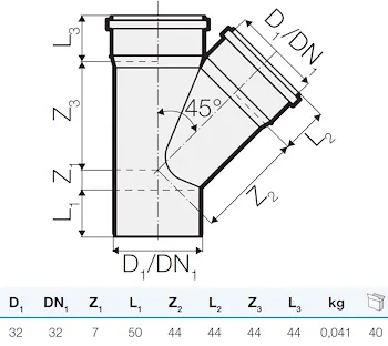 Braga tre strati d.32/32 45° codice prod: DSV12528 product photo Foto1 L2