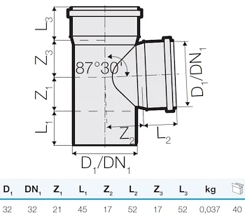 Braga tre strati d.32/32 87° codice prod: DSV12529 product photo Foto1 L2