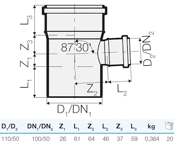 Braga tre strati rid.d.110/50 87° codice prod: IT00135 product photo Foto1 L2