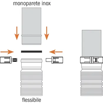 Raccordo da fless.a mono inox diam.80 codice prod: DSV13865 product photo Default L2