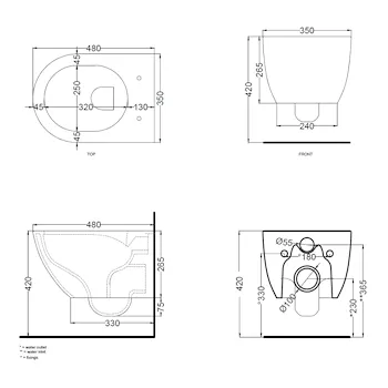 Enjoy wc sospeso Rimless &reg; senza brida bianco lucido codice prod: EJVSKTL product photo Foto1 L2