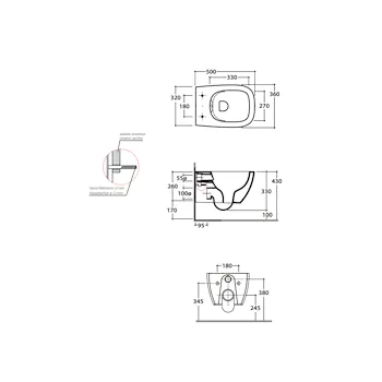 Genesis wc sospeso senza brida bianco lucido codice prod: GNS03BI product photo Foto2 L2