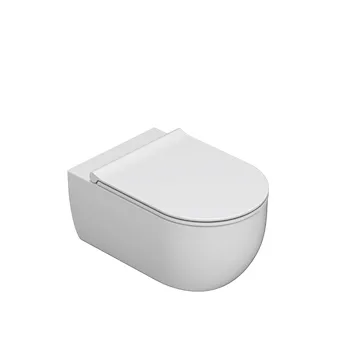 Mode wc sospeso senza brida bianco lucido codice prod: MES02BI product photo Default L2