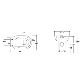 M2 5229 wc scarico traslato bianco codice prod: 5229 product photo Foto1 L2