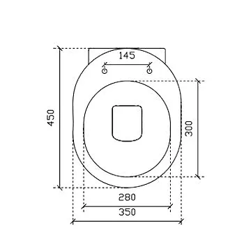 M2 wc 45 scarico universale 35x42 a pavimento bianco codice prod: 5211U product photo Foto1 L2