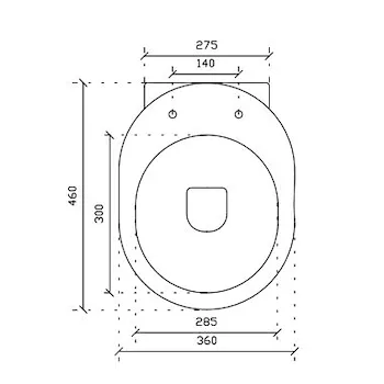 M2 wc 46 sospeso 36x46 bianco codice prod: 5249 product photo Foto1 L2