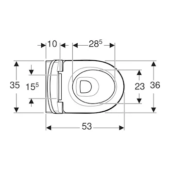 Selnova wc sospeso Rimless &reg; con sedile bianco lucido codice prod: 502.793.00.1 product photo Foto3 L2
