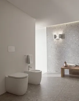 Blend Curve wc sospeso a terra AquaBlade&reg; bianco lucido con fissaggi nascosti codice prod: T375101 product photo Foto3 L2