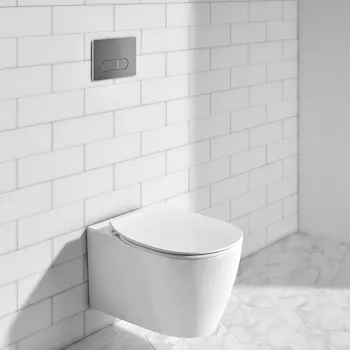 Connect wc sospeso AquaBlade&reg; con sedile slim bianco lucido codice prod: E049301 product photo Foto2 L2
