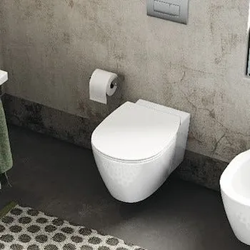 Connect wc sospeso aquablade® sedile slim bianco codice prod: E048301 product photo Foto2 L2