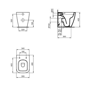 I.Life S wc a terra Rimless &reg; bianco lucido codice prod: T459401 product photo Foto4 L2