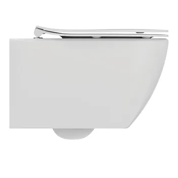 Tesi wc sospeso Rimless &reg; con sedile slim rallentato bianco lucido codice prod: T536001 product photo Foto2 L2