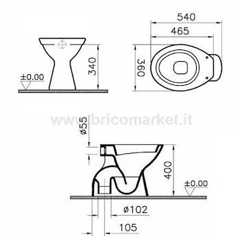 VITRA NORMUS vaso scarico pavimento codice prod: 6859L003-0075 product photo Foto1 L2