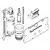 KIT per trasformare placche da 1 a 2 tasti codice prod: 240.515.00.1 product photo Foto1 XS2