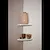 Easy shelf 2 mensole angolari a scomparsa in marmo resina silk light mat cm 22,9 completa di kit codice prod: SKLAS2MA18 product photo Foto3 XS2