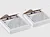 Quick Shelf 2 mensole angolari in marmo naturale bianco carrara mat cm 22,9 con 4 reggimensola codice prod: BCAA2QMA15 product photo Foto1 XS2