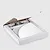 Quick Shelf mensola angolare in marmo naturale cotone mat cm 22,9 con 2 reggimensola codice prod: CTOASQMA15 product photo Foto1 XS2