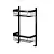 Attractive griglia doccia porta oggetti frontale 2 ripiani nero opaco codice prod: A111006NF product photo Default XS2