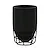 Grid bicchiere da appoggio in poliresina e ferro nero codice prod: QG1100NE product photo Foto1 XS2