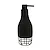 Grid dispenser sapone da appoggio in poliresina e ferro nero codice prod: QG1120NE product photo Foto1 XS2