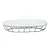 Grid porta sapone da appoggio in poliresina e ferro bianco codice prod: QG1110WW product photo Foto1 XS2