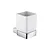 Leaf porta bicchiere da appoggio in alluminio e bicchiere in ceramica bianco codice prod: A206100AS product photo Default XS2
