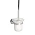 Xeno porta scopino a parete in vetro satinato base cromata codice prod: A203140CR product photo Foto2 XS2