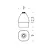 Aliz&eacute; contenitore per dispenser sapone cromato codice prod: B93700-VAN product photo Default XS2
