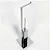 Piantana porta rotolo e scopino cromata da appoggio serie Miniq codice prod: B50180CR product photo Default XS2